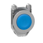SCHNEIDER ELECTRIC - Leuchtdrucktaster, Frontelement, Harmony XB4F, Metall, 30mm, blau, vorstehend, unbeschriftet, für universelle LED