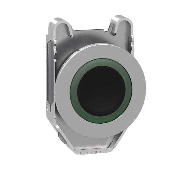 SCHNEIDER ELECTRIC - Leuchtdrucktaster, Frontelement, Harmony XB4F, Metall, grün, 30mm, für universelle LED, beleuchteter Ring