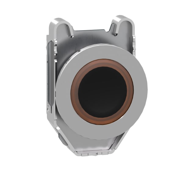 SCHNEIDER ELECTRIC - Leuchtdrucktaster, Frontelement, Harmony XB4F, Metall, orange, 30mm, für universelle LED, beleuchteter Ring
