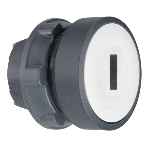 SCHNEIDER ELECTRIC - Drucktaster, Frontelement, Harmony XB5, Kunststoff, 22mm, weiß, beschriftet I, tastend