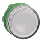SCHNEIDER ELECTRIC - Leuchtdrucktaster, Frontelement, Harmony XB5, Kunststoff, 22mm, hellgrau, weiß, für universelle LED, für Einlegeschild