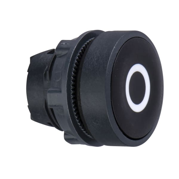 SCHNEIDER ELECTRIC - Drucktaster, Frontelement, Harmony XB5, Kunststoff, 22mm, schwarz, beschriftet O, tastend