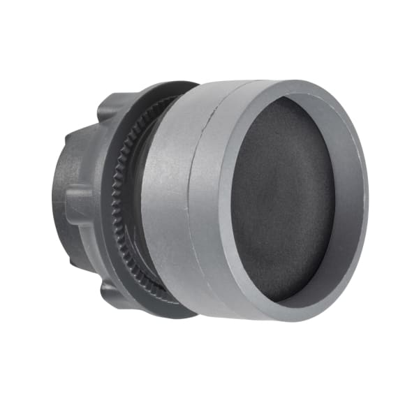 SCHNEIDER ELECTRIC - Drucktaster, Frontelement, Harmony XB5, Kunststoff, 22mm, hellgrau, schwarz, zurückgesetzt, unbeschriftet, tastend