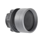 SCHNEIDER ELECTRIC - Drucktaster, Frontelement, Harmony XB5, Kunststoff, 22mm, hellgrau, schwarz, zurückgesetzt, unbeschriftet, tastend