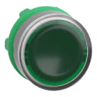 SCHNEIDER ELECTRIC - Leuchtdrucktaster, Frontelement, Harmony XB5, Kunststoff, 22mm, hellgrau, grün, für universelle LED, für Einlegeschild