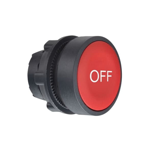 SCHNEIDER ELECTRIC - Drucktaster, Frontelement, Harmony XB5, Kunststoff, 22mm, rot, beschriftet OFF, tastend