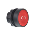 SCHNEIDER ELECTRIC - Drucktaster, Frontelement, Harmony XB5, Kunststoff, 22mm, rot, beschriftet OFF, tastend