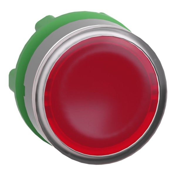 SCHNEIDER ELECTRIC - Leuchtdrucktaster, Frontelement, Harmony XB5, Kunststoff, 22mm, hellgrau, rot, für universelle LED, für Einlegeschild