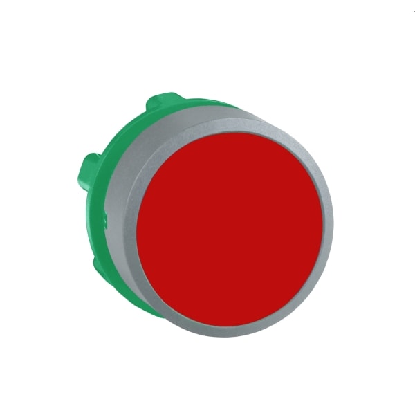 SCHNEIDER ELECTRIC - Drucktaster, Frontelement, Harmony XB5, Kunststoff, 22mm, hellgrau, rot, unbeschriftet, tastend