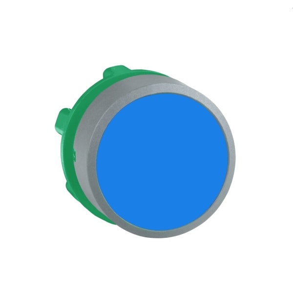 SCHNEIDER ELECTRIC - Drucktaster, Frontelement, Harmony XB5, Kunststoff, 22mm, hellgrau, blau, unbeschriftet, tastend