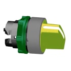 SCHNEIDER ELECTRIC - Wahlschalter, Frontelement, Harmony XB5, Kunststoff, 22mm, hellgrau, gelb, 3 Stellungen, rastend
