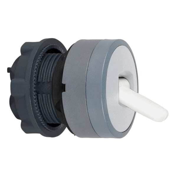 SCHNEIDER ELECTRIC - Kippschalter, Frontelement, Harmony XB5, Kunststoff, 22mm, hellgrau, weiß, 2 Stellungen, rastend