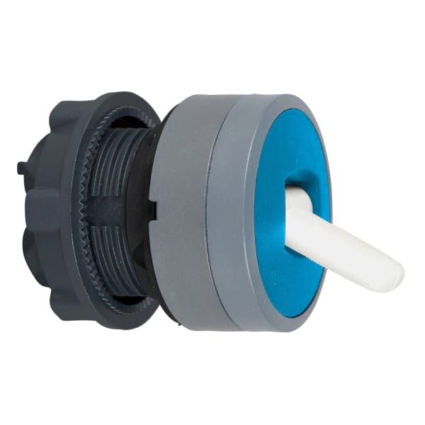 SCHNEIDER ELECTRIC - Kippschalter, Frontelement, Harmony XB5, Kunststoff, 22mm, hellgrau, blau, 2 Stellungen, rastend