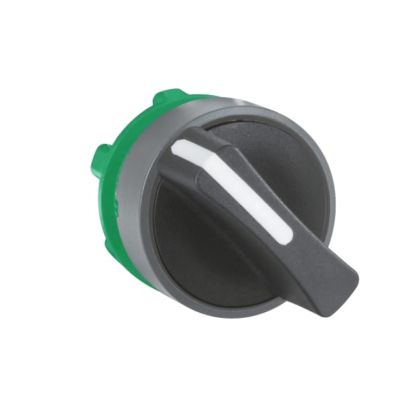 SCHNEIDER ELECTRIC - Drehschalter, Frontelement, Harmony XB5, Kunststoff, 22mm, hellgrau, schwarz, 2 Stellungen, rastend