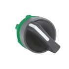 SCHNEIDER ELECTRIC - Drehschalter, Frontelement, Harmony XB5, Kunststoff, 22mm, hellgrau, schwarz, 2 Stellungen, rastend