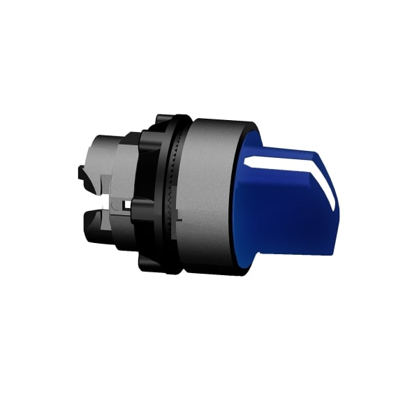 SCHNEIDER ELECTRIC - Wahlschalter, Frontelement, Harmony XB5, Kunststoff, 22mm, blau, 3 Stellungen, rastend