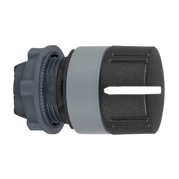 SCHNEIDER ELECTRIC - Drehschalter, Frontelement, Harmony XB5, Kunststoff, 22mm, hellgrau, schwarz, 3 Stellungen, Mitte Links rastend