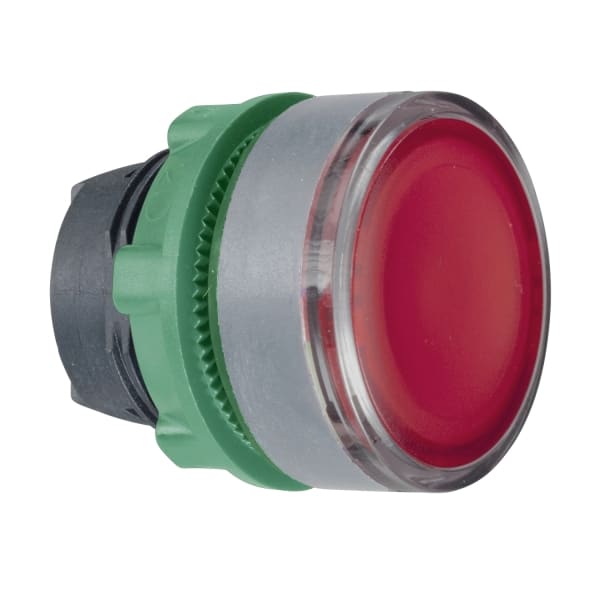 SCHNEIDER ELECTRIC - Leuchtdrucktaster, Frontelement, Harmony XB5, Kunststoff, 22mm, rot, für universelle LED, für Einlegeschild, rastend