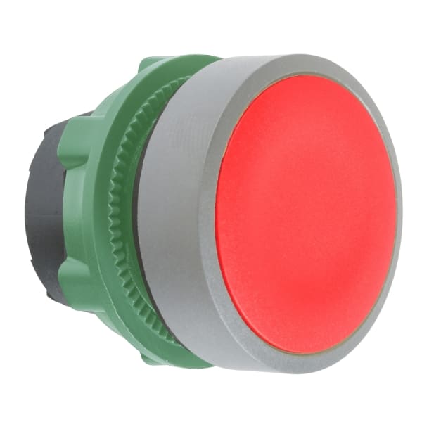 SCHNEIDER ELECTRIC - Drucktaster, Frontelement, Harmony XB5, Kunststoff, 22mm, hellgrau, rot, unbeschriftet, rastend