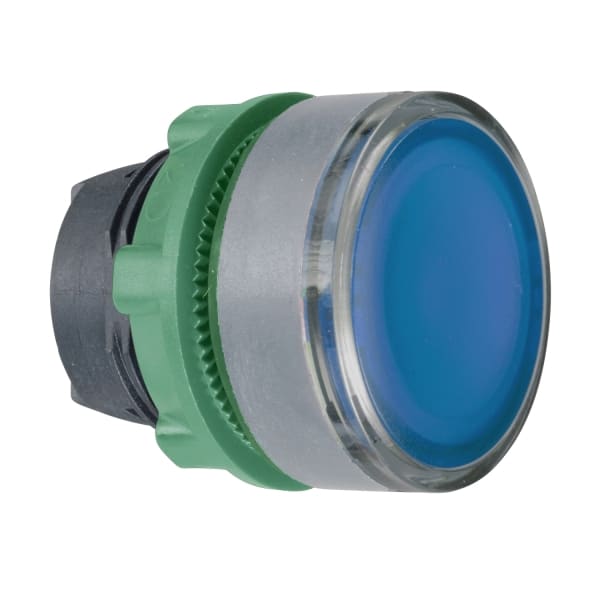 SCHNEIDER ELECTRIC - Leuchtdrucktaster, Frontelement, Harmony XB5, Kunststoff, 22mm, hellgrau, blau, für universelle LED, rastend