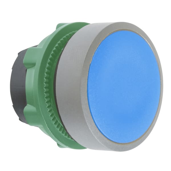 SCHNEIDER ELECTRIC - Drucktaster, Frontelement, Harmony XB5, Kunststoff, 22mm, hellgrau, blau, unbeschriftet, rastend