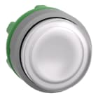 SCHNEIDER ELECTRIC - Leuchtdrucktaster, Frontelement, Harmony XB5, Kunststoff, 22mm, hellgrau, weiß, vorstehend, für universelle LED, rastend