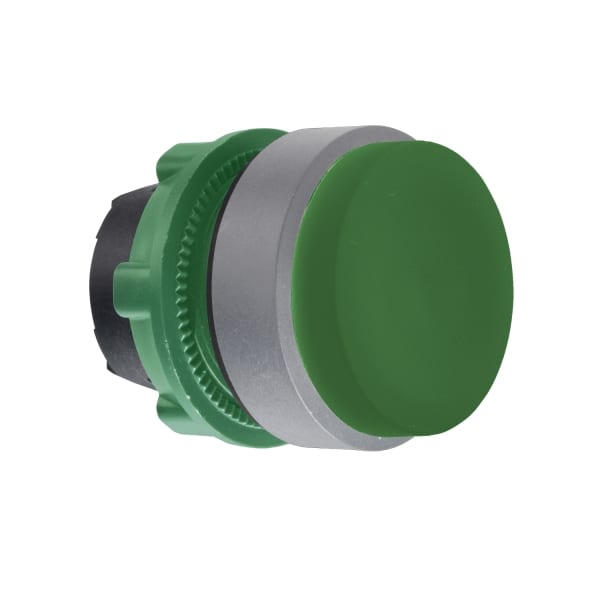 SCHNEIDER ELECTRIC - Drucktaster, Frontelement, Harmony XB5, Kunststoff, 22mm, hellgrau, grün, vorstehend, unbeschriftet, tastend