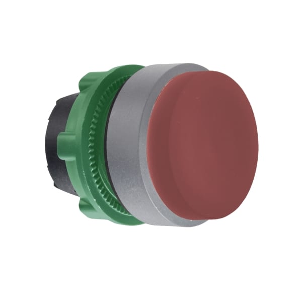 SCHNEIDER ELECTRIC - Drucktaster, Frontelement, Harmony XB5, Kunststoff, 22mm, hellgrau, rot, vorstehend, unbeschriftet, tastend