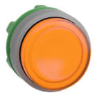 SCHNEIDER ELECTRIC - Leuchtdrucktaster, Frontelement, Harmony XB5, Kunststoff, 22mm, hellgrau, gelb, vorstehend, für universelle LED, rastend