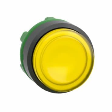 SCHNEIDER ELECTRIC - Leuchtdrucktaster, Frontelement, Harmony XB5, Kunststoff, gelb, vorstehend, 22mm, für universelle LED, rastend