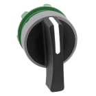 SCHNEIDER ELECTRIC - Wahlschalter, Frontelement, Harmony XB5, Kunststoff, 22mm, hellgrau, schwarz, 3 Stellungen, langer Knebel, rastend