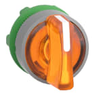 SCHNEIDER ELECTRIC - Leuchtwahlschalter, Frontelement, Harmony XB5, Kunststoff, 22mm, orange, für universelle LED, 3 Stellungen, rastend