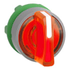 SCHNEIDER ELECTRIC - Leuchtwahlschalter, Frontelement, Harmony XB5, Kunststoff, 22mm, orange, für universelle LED, 3 Stellungen, rastend