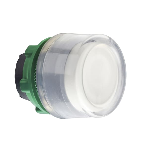 SCHNEIDER ELECTRIC - Drucktaster, Frontelement, Harmony XB5, Kunststoff, 22mm, hellgrau, weiß, unbeschriftet, tastend, mit Schutzkappe