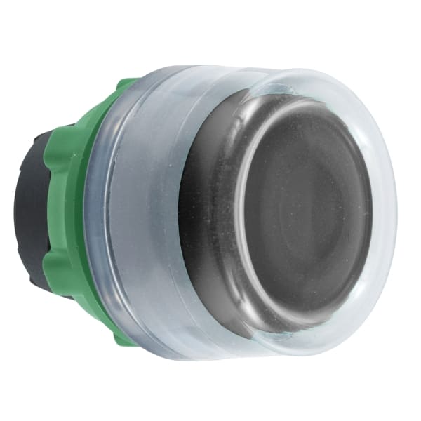 SCHNEIDER ELECTRIC - Drucktaster, Frontelement, Harmony XB5, Kunststoff, 22mm, hellgrau, schwarz, unbeschriftet, tastend, mit Schutzkappe
