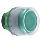 SCHNEIDER ELECTRIC - Drucktaster, Frontelement, Harmony XB5, Kunststoff, 22mm, hellgrau, grün, unbeschriftet, tastend, mit Schutzkappe