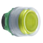 SCHNEIDER ELECTRIC - Drucktaster, Frontelement, Harmony XB5, Kunststoff, 22mm, hellgrau, gelb, unbeschriftet, tastend, mit Schutzkappe