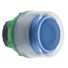 SCHNEIDER ELECTRIC - Drucktaster, Frontelement, Harmony XB5, Kunststoff, 22mm, hellgrau, blau, unbeschriftet, tastend, mit Schutzkappe