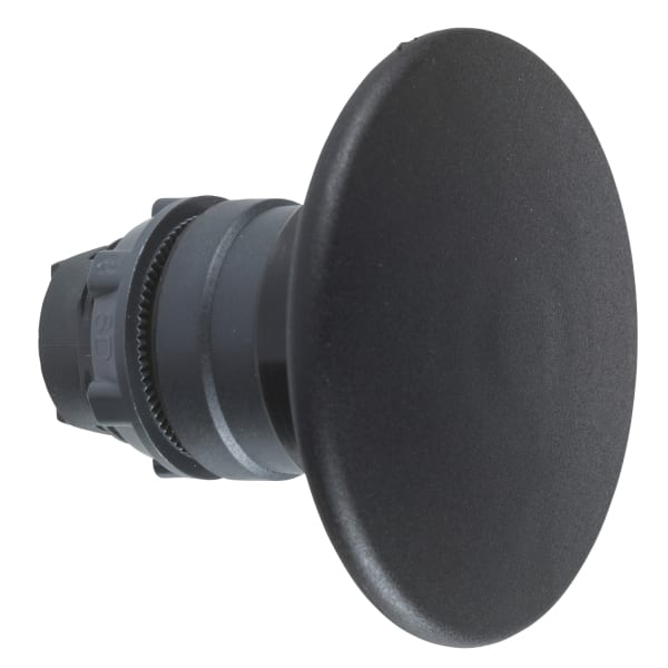 SCHNEIDER ELECTRIC - Pilzdrucktaster, Frontelement, Harmony XB5, Kunststoff, 22mm, schwarz, Pilz 60mm, unbeschriftet, tastend