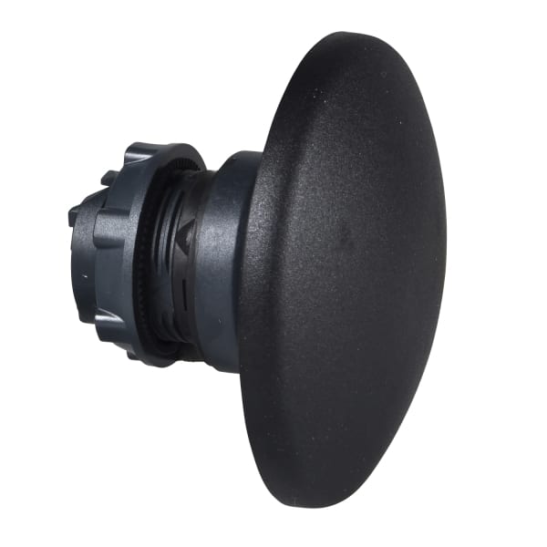 SCHNEIDER ELECTRIC - Pilzdrucktaster, Frontelement, Harmony XB5, Kunststoff, 22mm, schwarz, Pilz 60mm, gewölbt, unbeschriftet, tastend