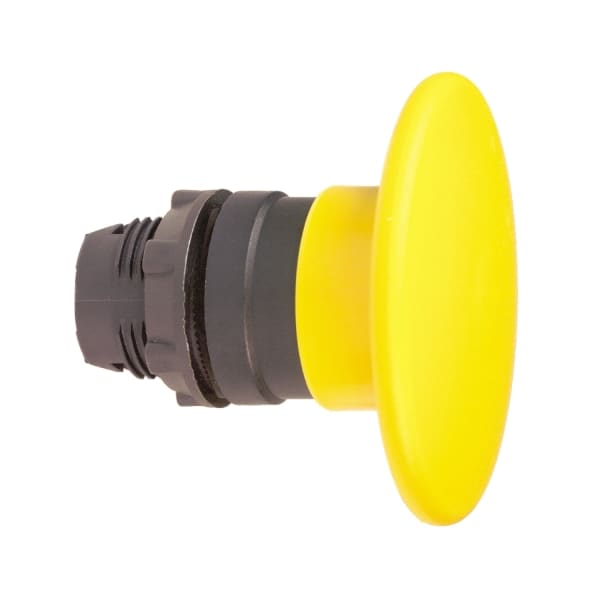 SCHNEIDER ELECTRIC - Pilzdrucktaster, Frontelement, Harmony XB5, Kunststoff, 22mm, gelb, Pilz 60mm, unbeschriftet, tastend
