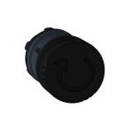 SCHNEIDER ELECTRIC - Pilzdrucktaster, Frontelement, Harmony XB5, Kunststoff, 22mm, schwarz, Pilz 30mm, Drehentriegelung