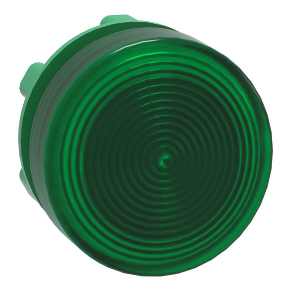SCHNEIDER ELECTRIC - Leuchtmelder, Frontelement, Harmony XB5, Kunststoff, 22mm, grün, für universelle LED, geriffelte Kalotte