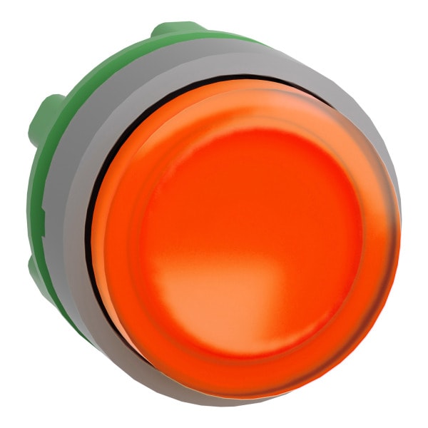 SCHNEIDER ELECTRIC - Leuchtdrucktaster, Frontelement, Harmony XB5, Kunststoff, 22mm, hellgrau, orange, vorstehend, für universelle LED