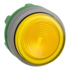 SCHNEIDER ELECTRIC - Leuchtdrucktaster, Frontelement, Harmony XB5, Kunststoff, 22mm, hellgrau, gelb, vorstehend, universelle LED, geriffelt