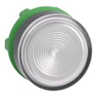 SCHNEIDER ELECTRIC - Leuchtdrucktaster, Frontelement, Harmony XB5, Kunststoff, 22mm, weiß, für universelle LED, geriffelte Kalotte