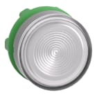 SCHNEIDER ELECTRIC - Leuchtdrucktaster, Frontelement, Harmony XB5, Kunststoff, 22mm, hellgrau, weiß, für universelle LED, geriffelte Kalotte