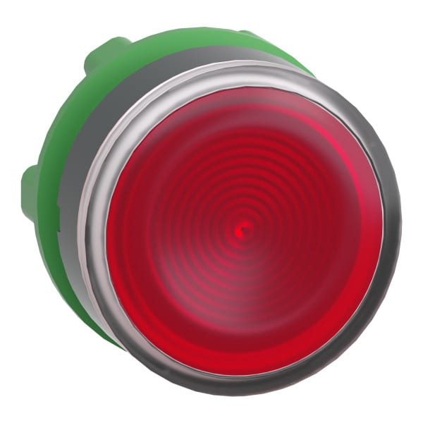 SCHNEIDER ELECTRIC - Leuchtdrucktaster, Frontelement, Harmony XB5, Kunststoff, 22mm, rot, für universelle LED, geriffelte Kalotte