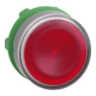 SCHNEIDER ELECTRIC - Leuchtdrucktaster, Frontelement, Harmony XB5, Kunststoff, 22mm, hellgrau, rot, für universelle LED, geriffelte Kalotte