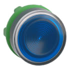 SCHNEIDER ELECTRIC - Leuchtdrucktaster, Frontelement, Harmony XB5, Kunststoff, 22mm, blau, für universelle LED, geriffelte Kalotte